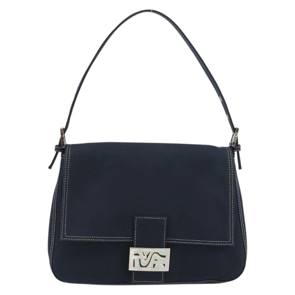 Fendi Mamma Baguette Shoulder Bag Blue